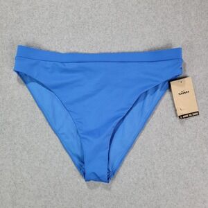 Nike Essential Womens High-Waist Swim Bottom‎ NESSB347-442 Blue Size Large NEW